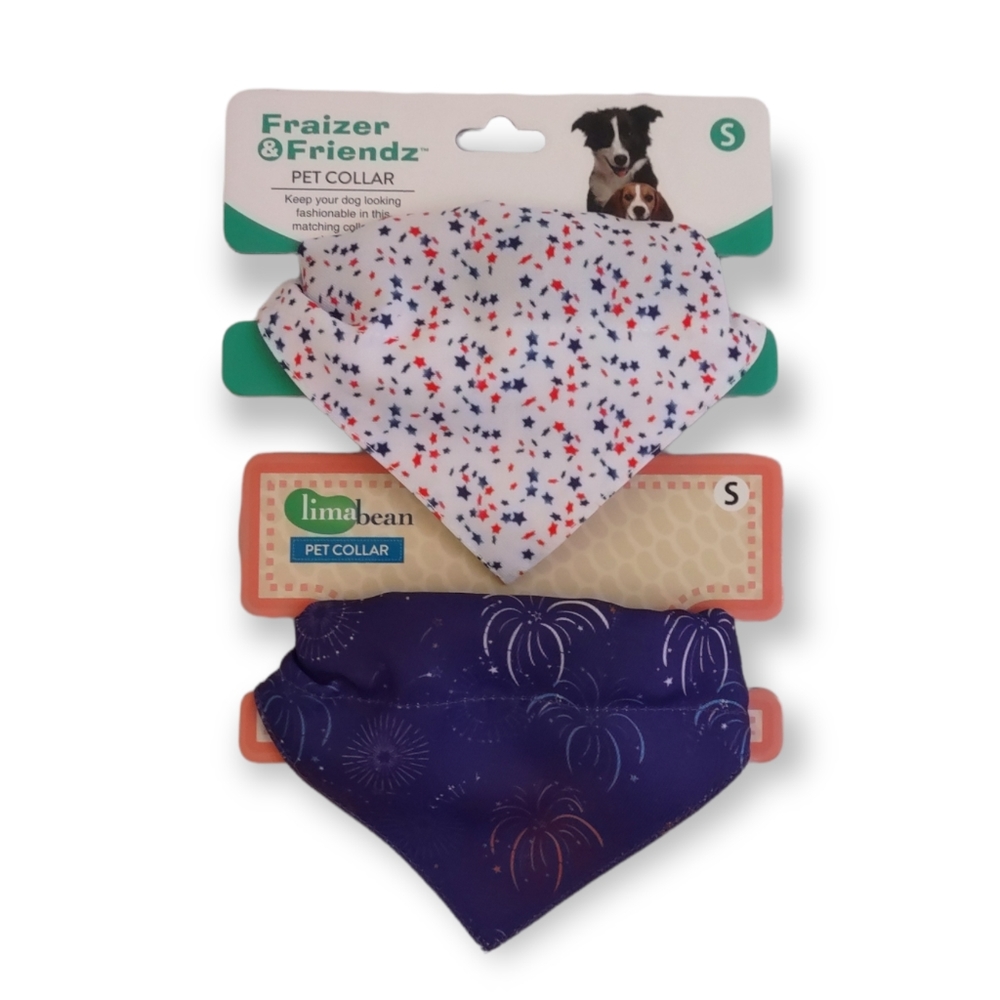 Bandana pet collar. 2 Piece, Size S. New!!!!